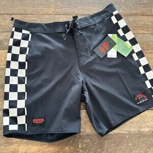 QUIKSILVER x Stranger Things Mens Arch Hellfire Boardshorts Swim NEW $76 Size 34